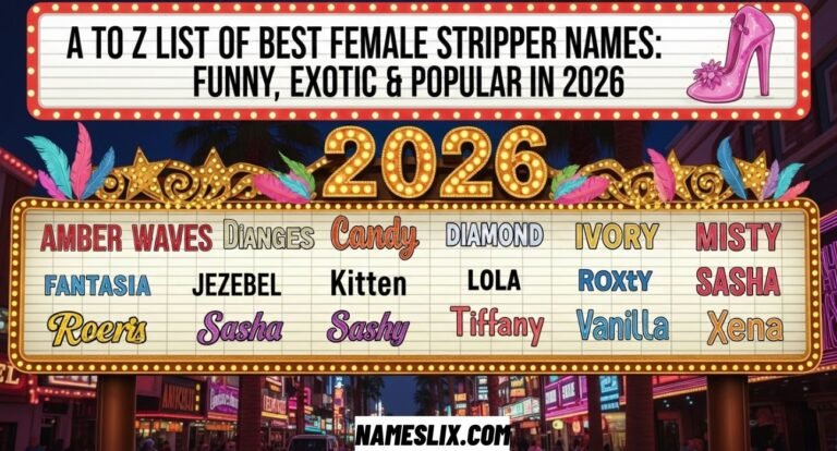 Best Female Stripper Names A to Z
