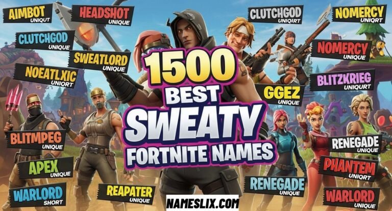 Best Sweaty Fortnite Names