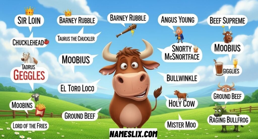 Funny Bull Names Guaranteed