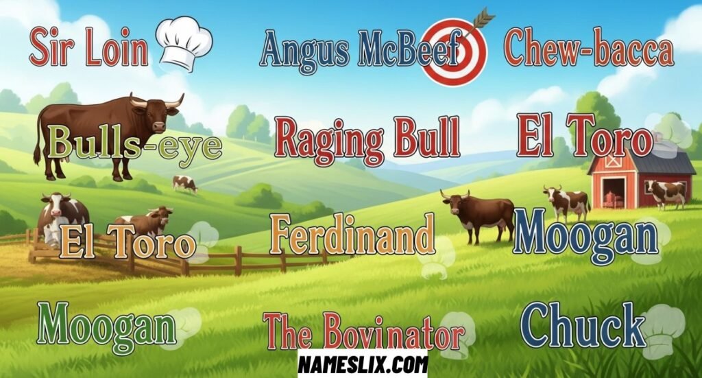 Funny Bull Names Guaranteed