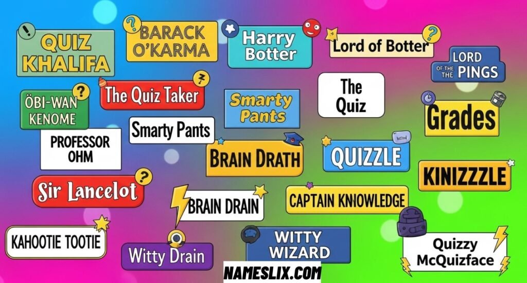 Funny Kahoot Names Hilarious