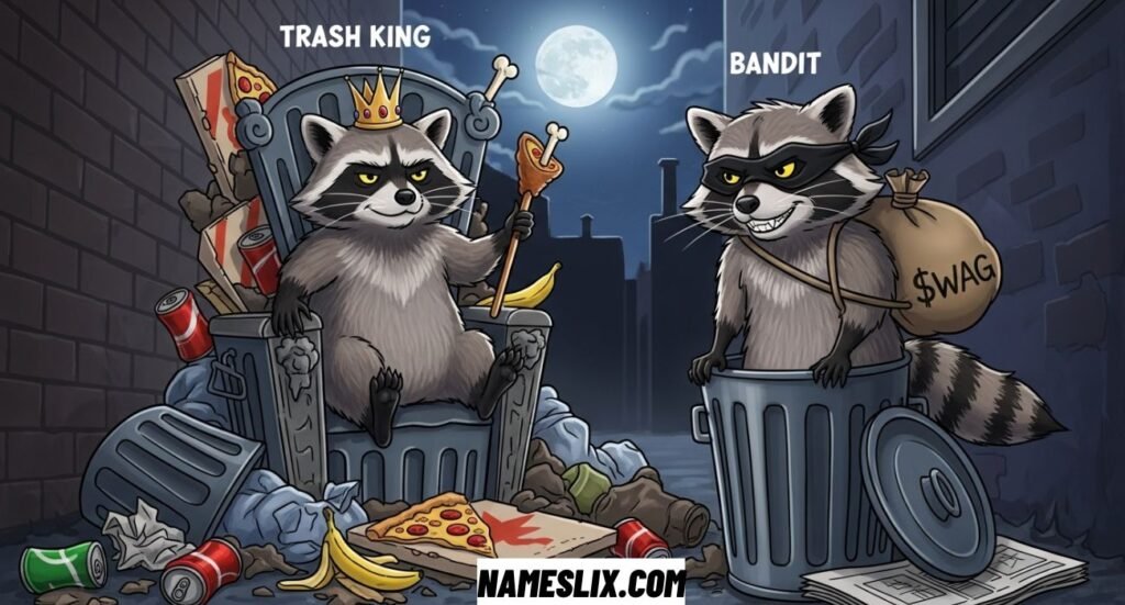 Funny Raccoons Names For Trash Kings