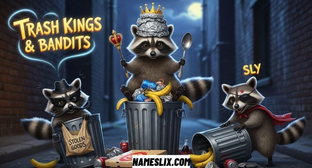 Funny Raccoons Names For Trash Kings