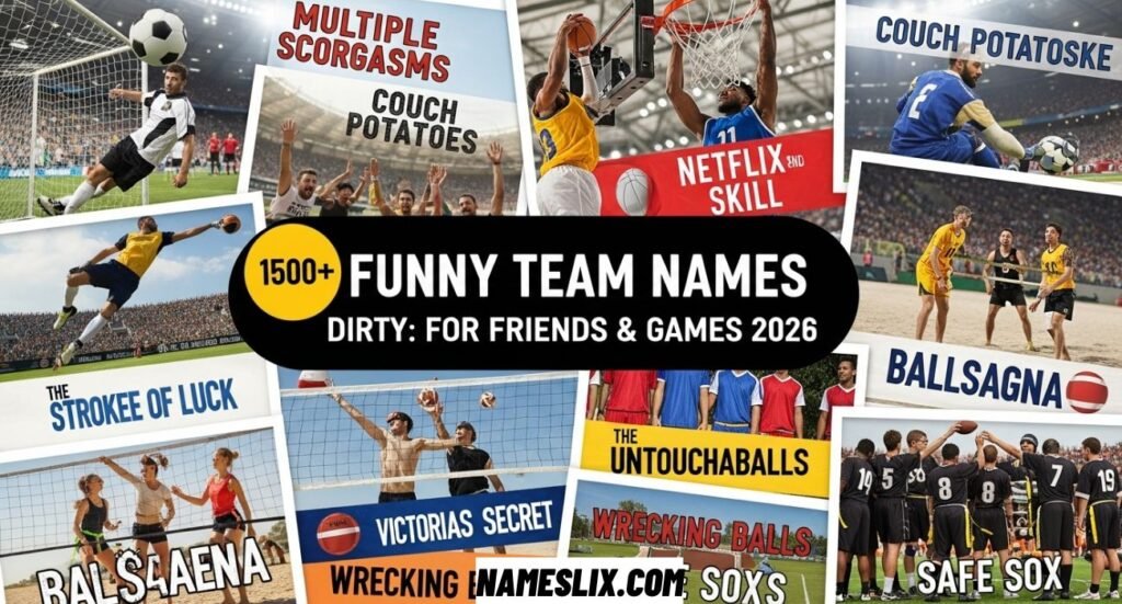 Funny Team Names Dirty