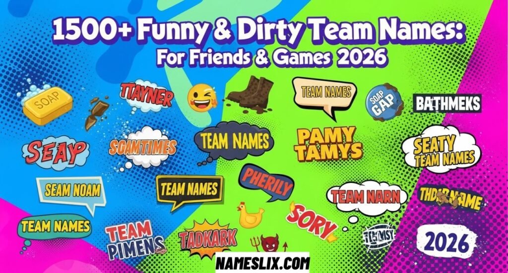 Funny Team Names Dirty