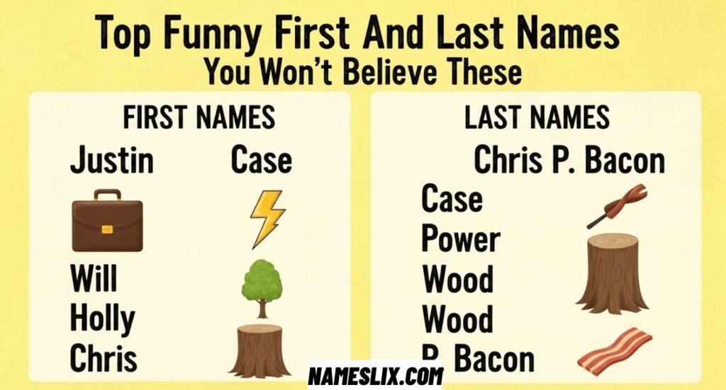 Top Funny First And Last Names