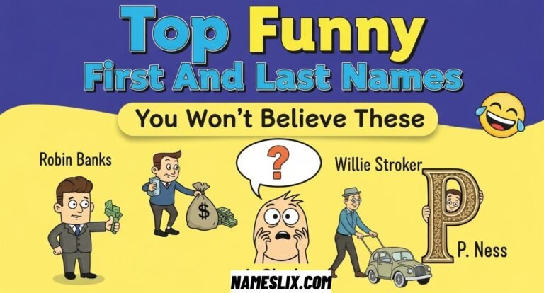 Top Funny First And Last Names