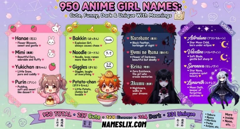 Anime Girl NamesAnime Girl Names