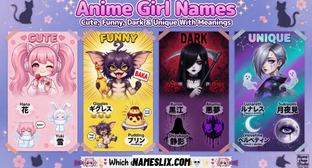 Anime Girl Names