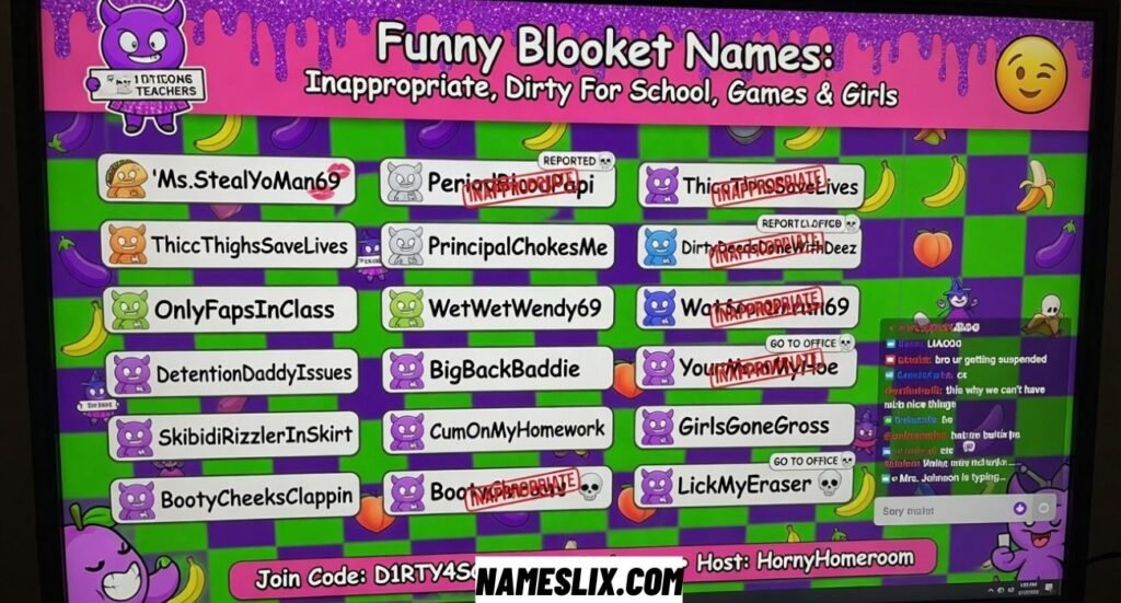 Funny Blooket Names