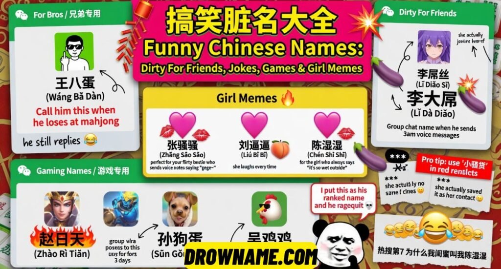 Funny Chinese Names