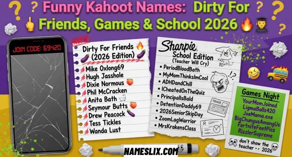 Funny Kahoot Names