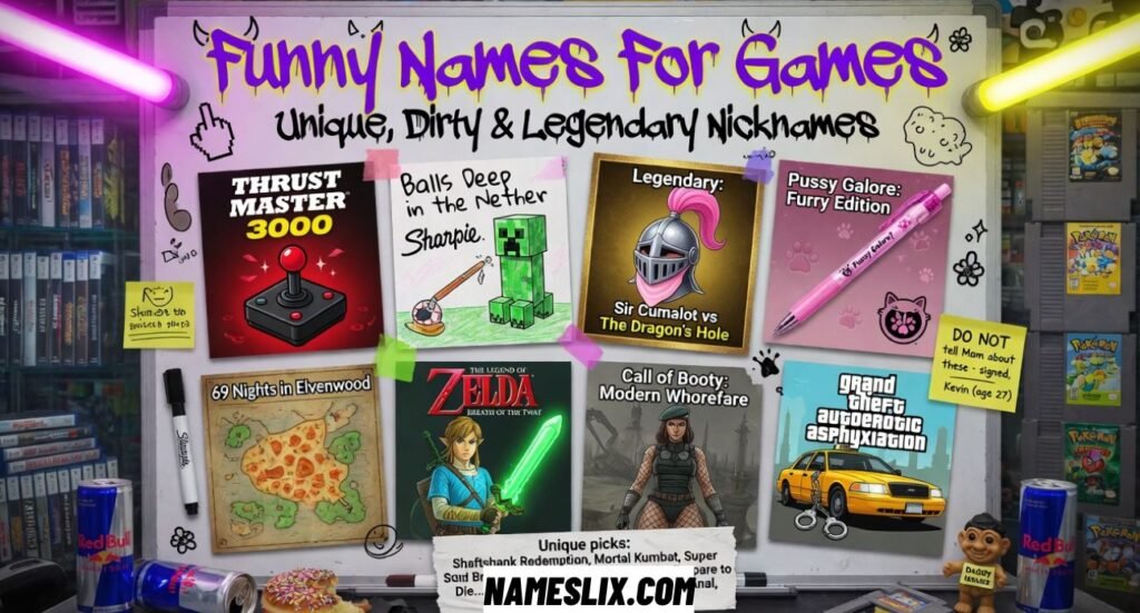Funny Names For Games