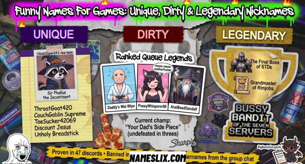 Funny Names For Games