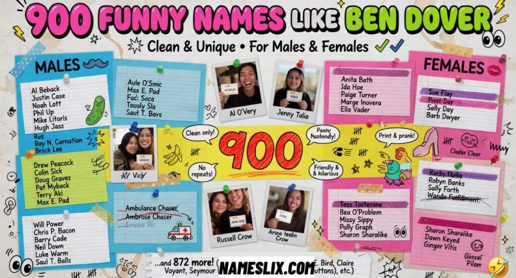 Funny Names Like Ben Dover
