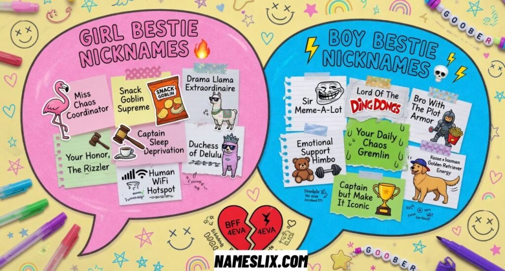 Funny Nicknames For Best Friend