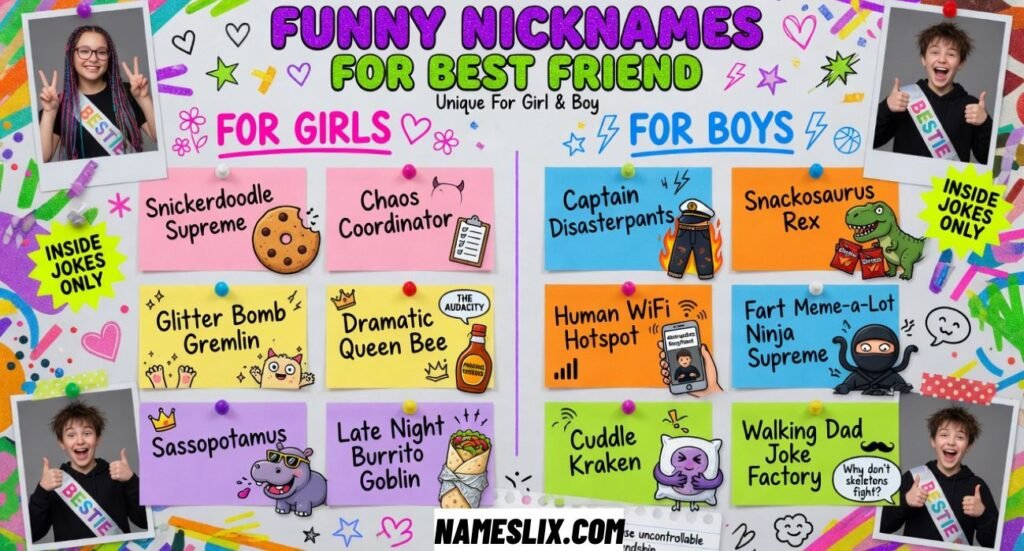 Funny Nicknames For Best Friend