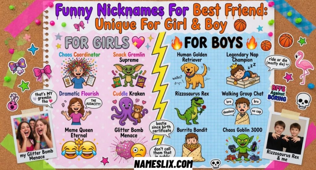 Funny Nicknames For Best Friend