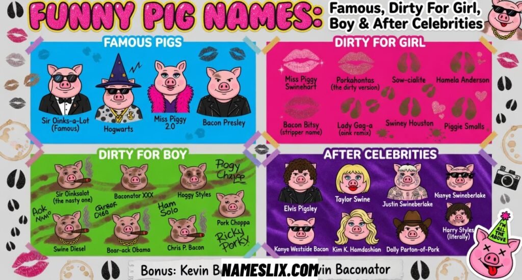 Funny Pig Names