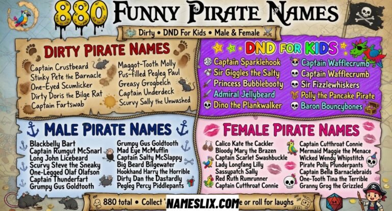 Funny Pirate Names
