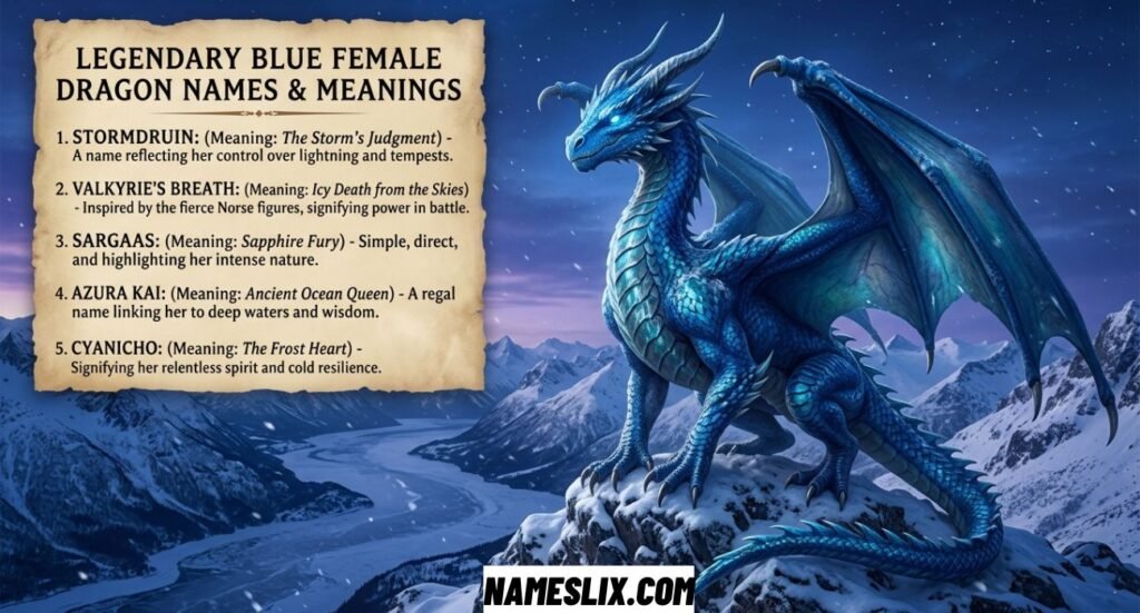 Blue Female Dragon Names