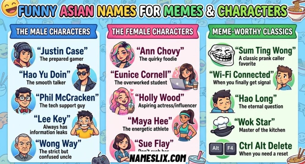 Funny Asian Names