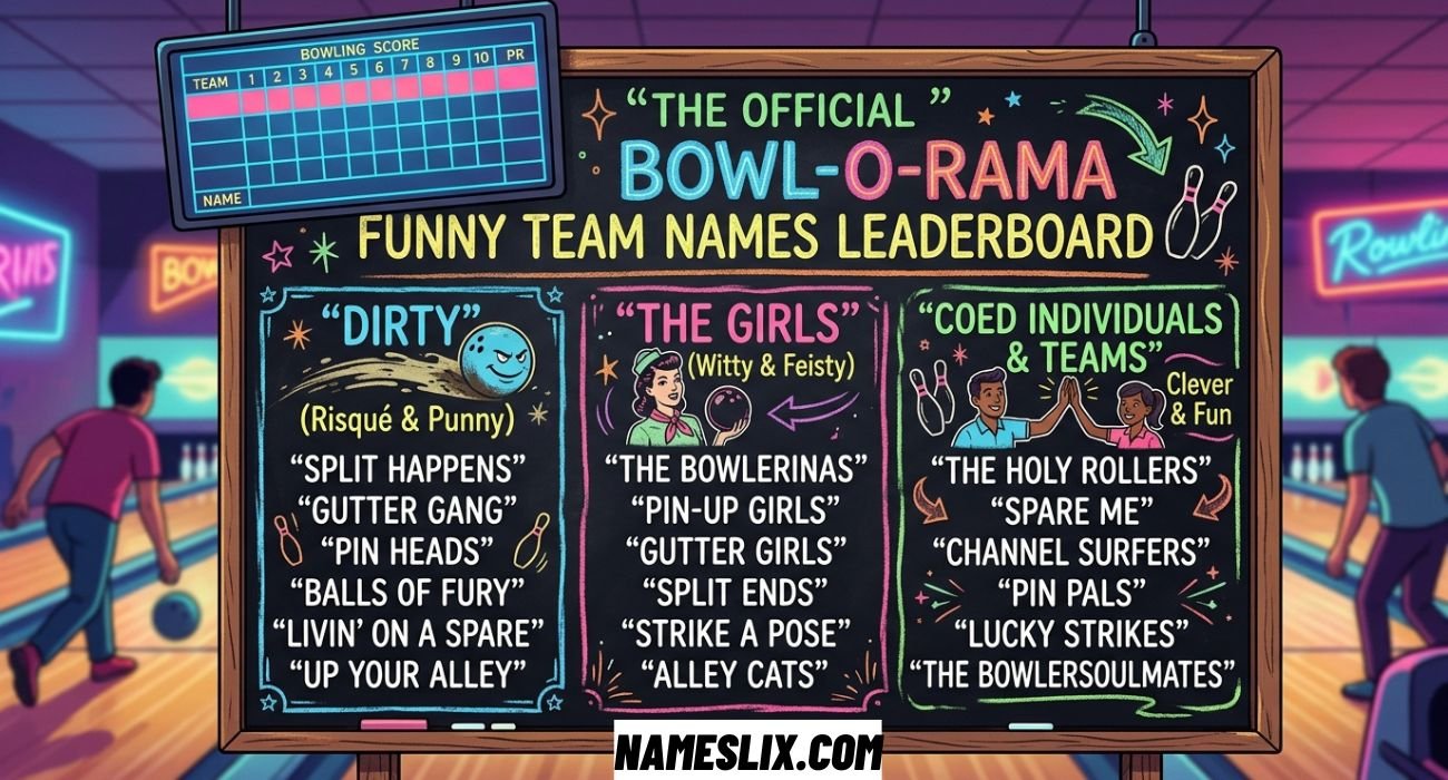 Funny Bowling Names