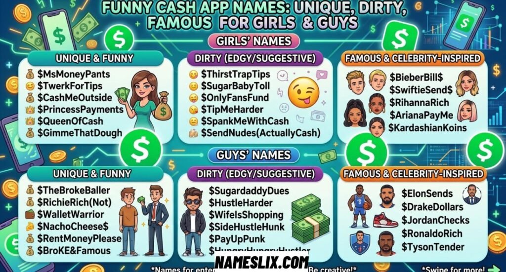 Funny Cash App Names