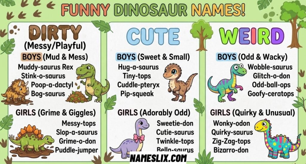 Funny Dinosaur Names