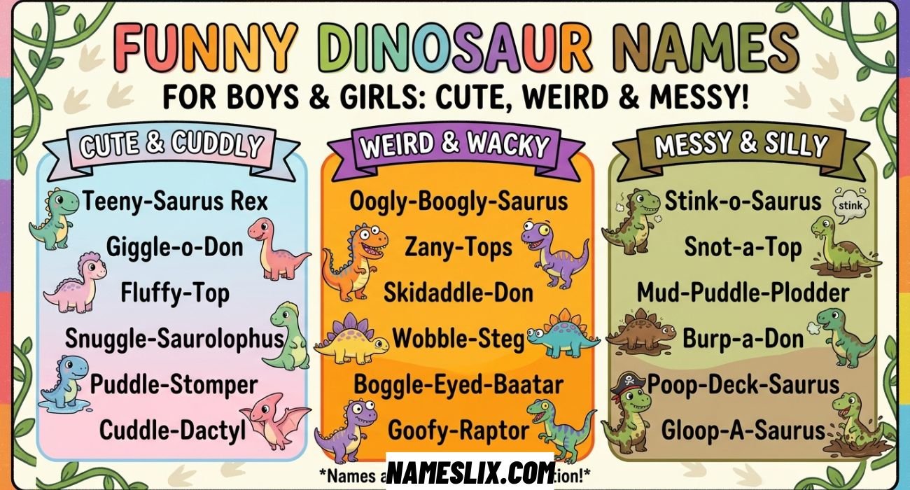 Funny Dinosaur Names