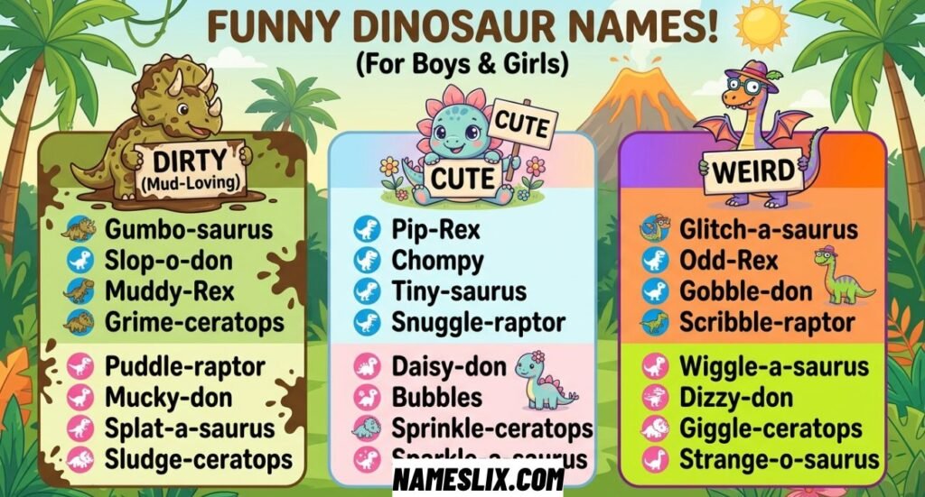 Funny Dinosaur Names