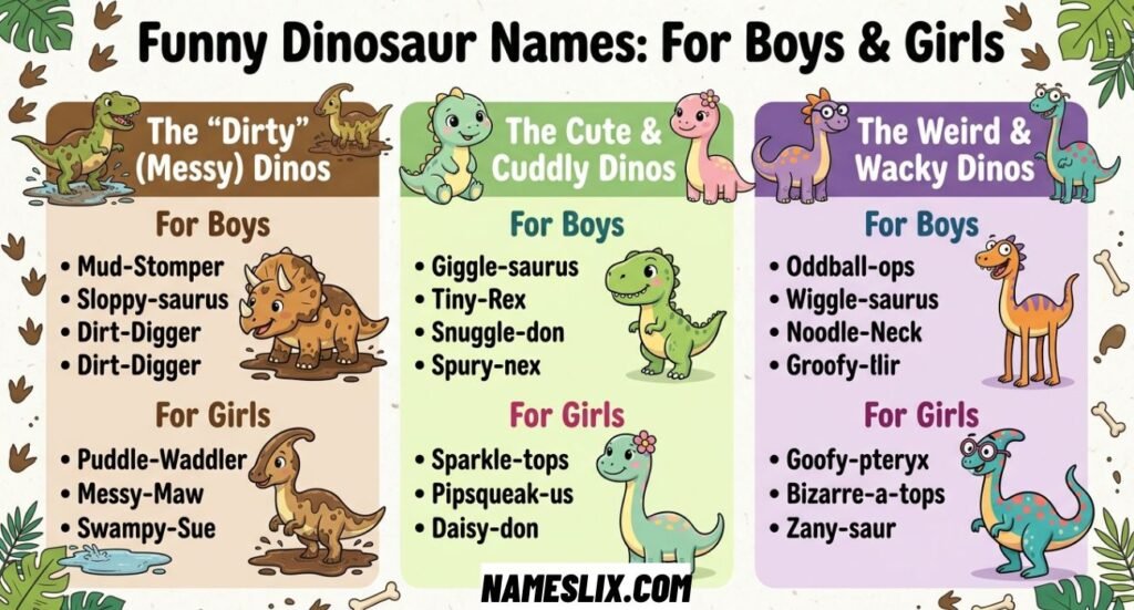 Funny Dinosaur Names