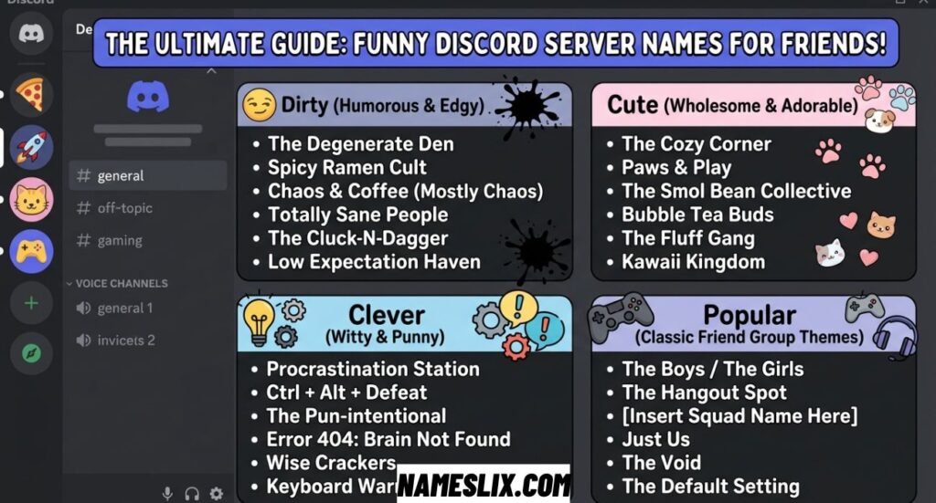 Funny Discord Server Names