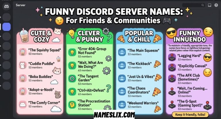 Funny Discord Server Names