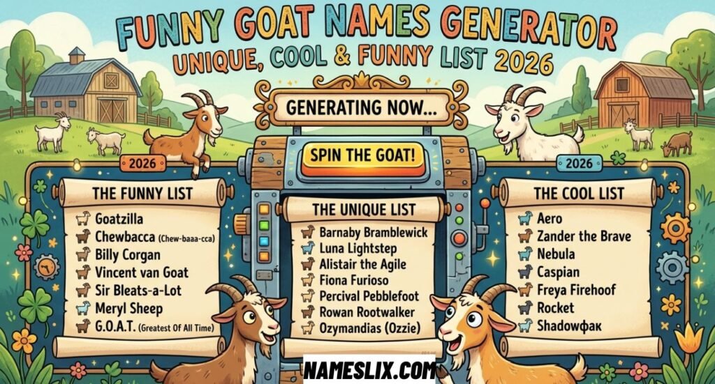 Funny Goat Names