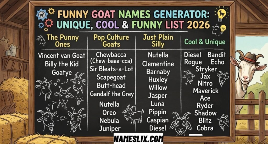 Funny Goat Names
