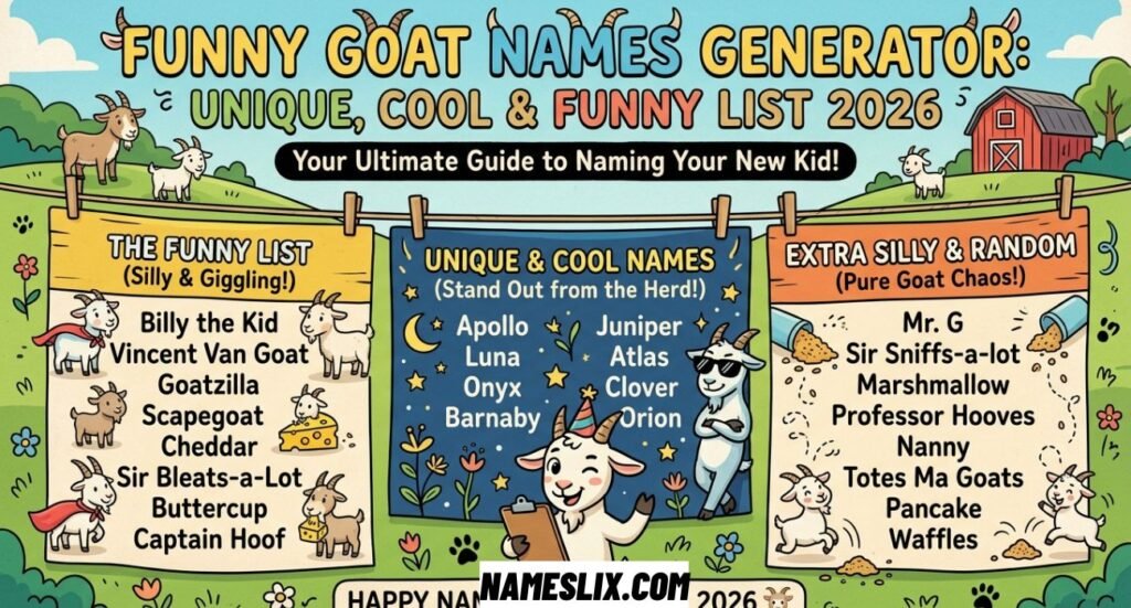 Funny Goat Names