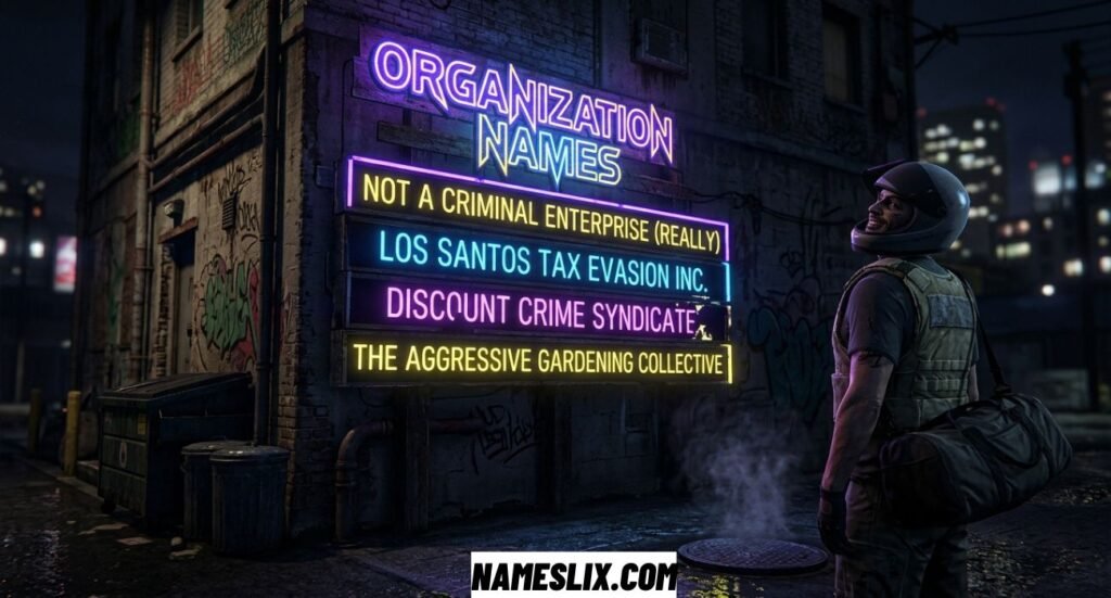 Funny GTA Organization Names