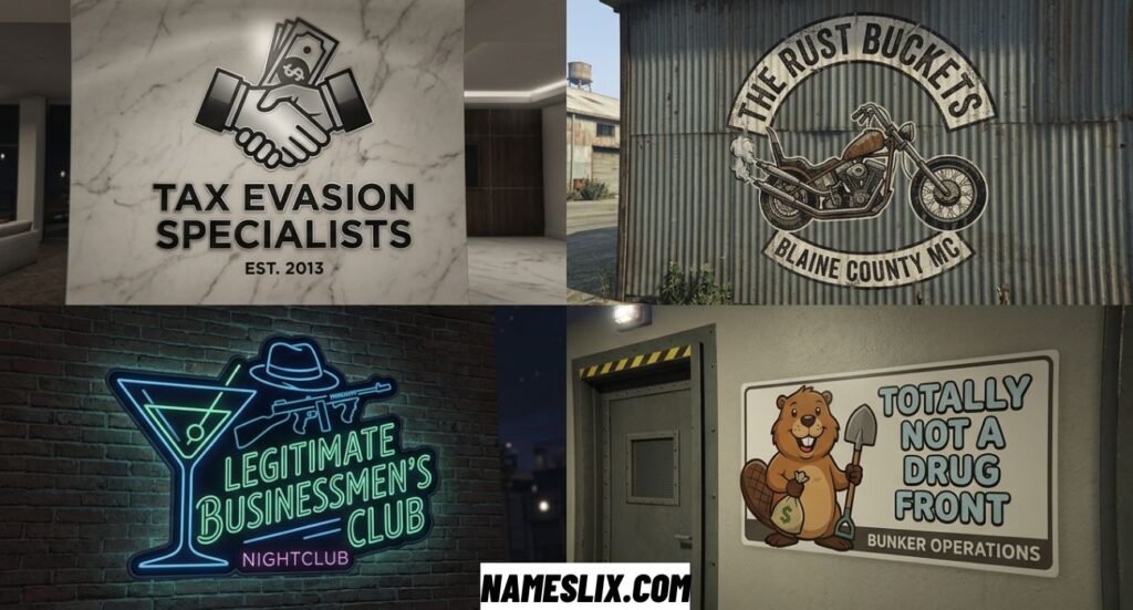 Funny GTA Organization Names