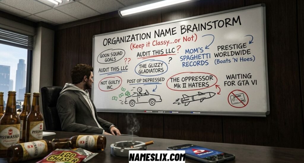 Funny GTA Organization Names