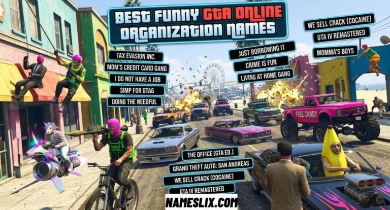 Funny GTA Organization Names