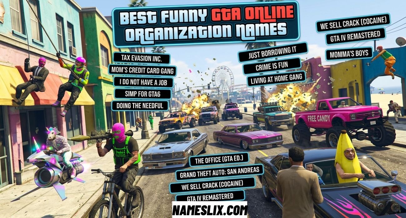 Funny GTA Organization Names