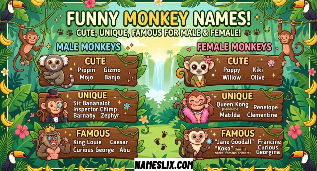 Funny Monkey Names