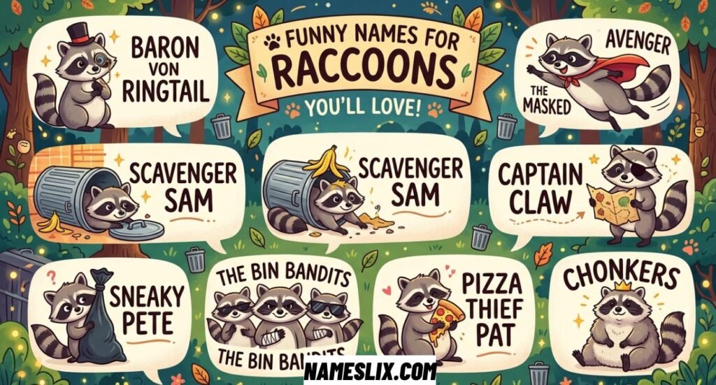 Funny Names For Raccoons