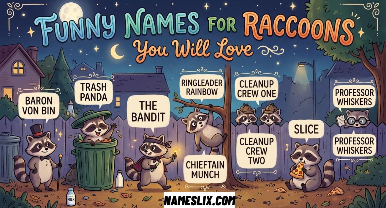 Funny Names For Raccoons