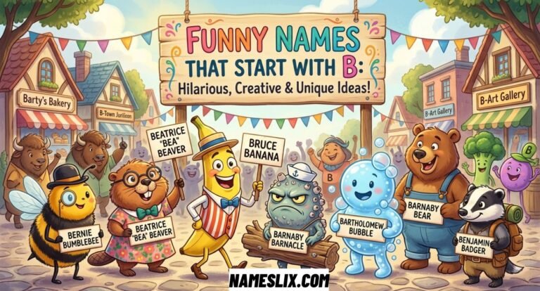 Funny Names That Start With B