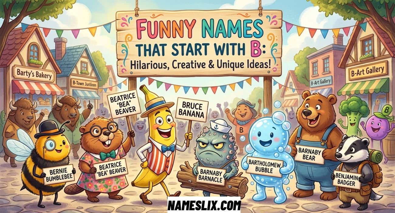 Funny Names That Start With B