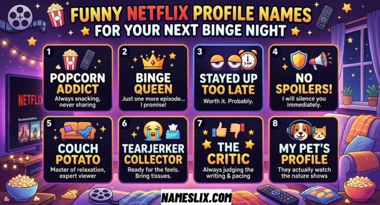 Funny Netflix Profile Names