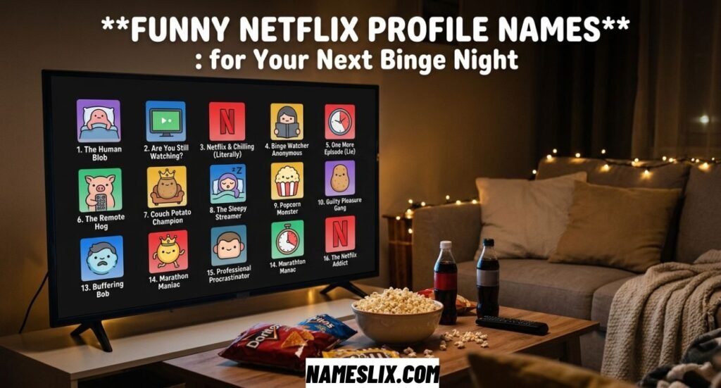 Funny Netflix Profile Names