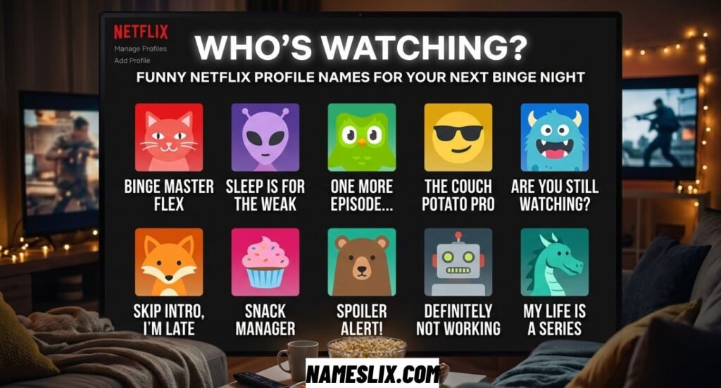Funny Netflix Profile Names